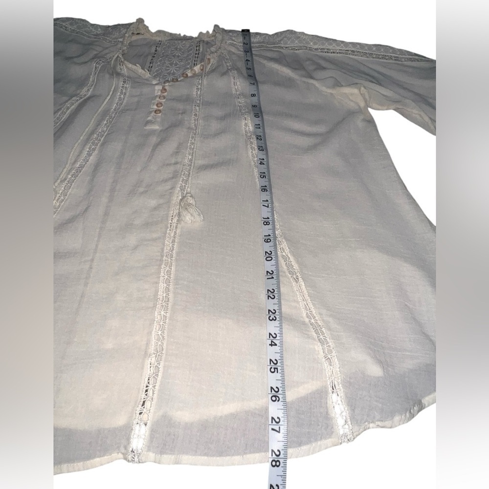 {EUC Spell & The Gypsy Collective Loves Me Not Blouse Cotton/Viscose Cream Small - Picture 13 of 13